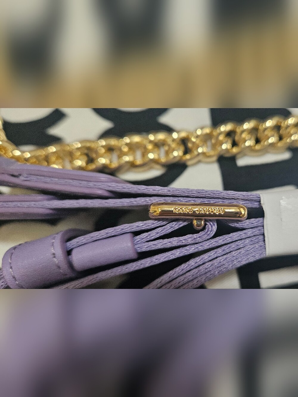Marc Jacobs The J Marc Mini Shoulder Bag (Lavender/Gold) - Picture 16 of 16
